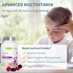 Igennus Methylated Kids Multivitamin Gummies, Clean Label & Third Party Tested, No Artificial Sweeteners or Flavors, Sugar Free, Age 4+, 90 Natural Berry Flavor from Fruit Powder, Non-GMO, Halal