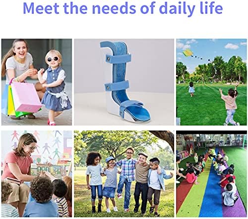 GHORTHOUD Kids AFO Drop Foot Brace for Child Toddler Ankle Foot Orthosis Pediatric Afo Night Splint Walking with Shoes or Sleeping Othopedic Drop Foot Support for Children (Large-Right)