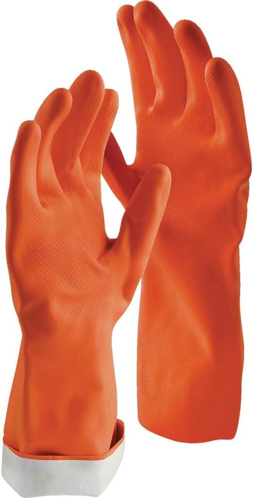 Libman 6033951 Latex Cleaning Gloves Orange - Large