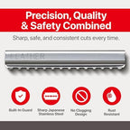 Feather Styling Razor Standard Blades - Professional Hair Cutting Blades for Styling, Shaping, Feathering, & Thinning - Stainless Steel Single Edge Guarded Blade - Made in Japan - Refill Pack - 10 Ct