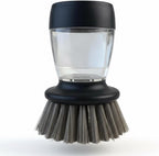 Soap Dispensing Dish Brush with Replaceable Heads – Leak-Proof Kitchen Scrub Brush for Dishes, Sinks & Pots – Ergonomic Non-Slip Handle