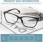 Progressive Multifocus Reading Glasses for Women, Blue Light Blocking Ladies Computer Readers with Spring Hinge.