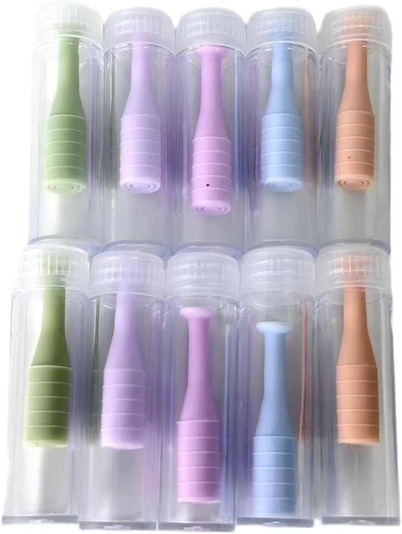 10-Pack Contact Lens Remover Tool, Plunger-Style Soft & Hard Lens Applicator | Gentle Rubber Tip Remover for Easy, Sanitary Daily Use, Helps with Hygienic Insertion and Removal of Soft Contact Lenses