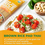 Lotus Foods Organic Brown Rice Pad Thai Rice Noodles - Gluten Free Pad Thai, Heirloom Rice Noodles, Authentic Asian Noodles, Rice Noodles Thailand, USDA Organic, Non GMO - 8 Oz (Pack of 8)