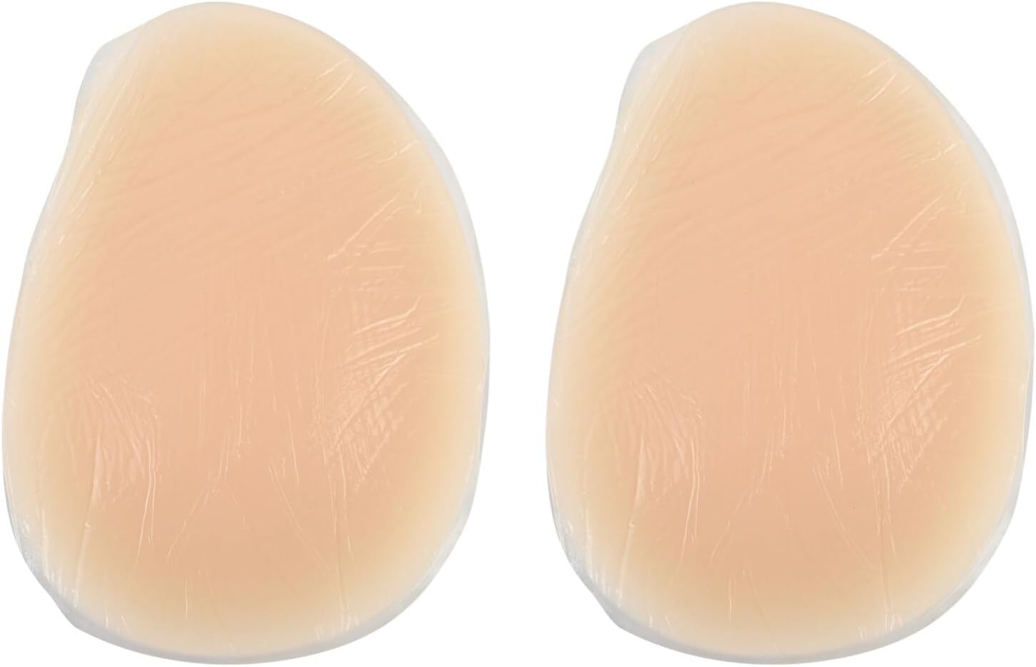 Healifty Leg Corrector Calf Pads 1 Pair Silicone Self - Adhesive Onlays Gel Pads Body Beauty Correctors Soft for Crooked or Thin Legs Beige 7.08 X 5.11 X 0.47 In