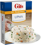 Gits Upma mix 87.5 Oz (Pack of 5X17.5 Oz each) Ready to Cook Indian Breakfast, Snack Meal | 100% Vegetarian, Easy Recipe, No Artificial Colors, Flavors, Preservatives. Vegan