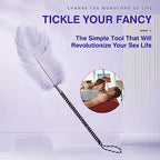 BDSM Feather Teaser Whip & Paddle for Adults - SM Spaking Alternative Foreplay Flirting Sexy Tool Sex Toys for Couples & Lovers, Spanking Accessories with Soft Feather Tickler Pink