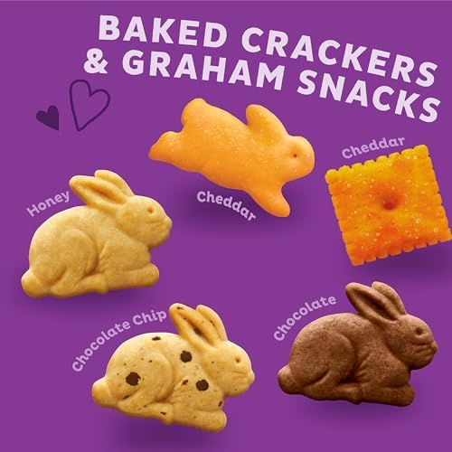 Annie's Organic Variety Pack, Cheddar Bunnies, Bunny Grahams and Cheddar Squares, 12 Pouches, 11 oz