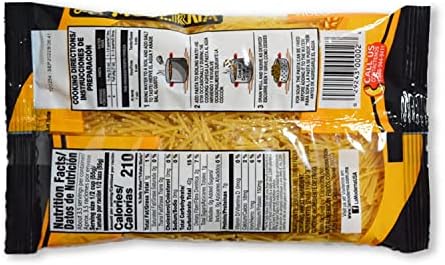 La Moderna Fideo Pasta, Noodles, Durum Wheat, Protein, Fiber, Vitamins, 7 Oz (Pack of 5)