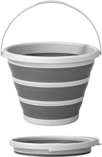 Gronivex Collapsible Bucket 2.6 Gallon, Portable & Space-Saving for Car Wash, Camping, RV, Multi-Purpose Cleaning Bucket, BPA Free