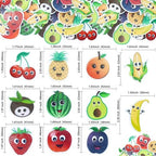 Gyufise 50Pcs Edible Fruit Theme Cupcake Toppers Apple Orange Peach Strawberry Banana Cupcake Picks Hawaii Fruit Cupcake Decor for Birthday Party Decoration Supplies