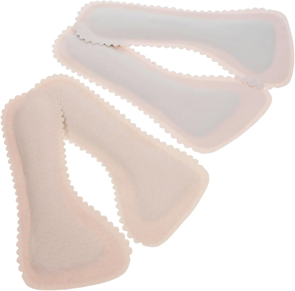 2Pairs Cork High Heel Insoles Sandal Inserts Self Adhesive Non-Slip Comfortable Shoe Liners,18.5X8.2CM