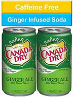 Canada Dry Ginger Ale Mini Soda Cans, 7.5 oz Soft Drinks Bulk Snacks Pack, Small Refrigerator & Snack Pantry Drink 24 Count Beverage Kitchen Supplies