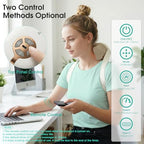 2026 Cordless Neck Massager with Heat for Pain Relief Deep Tissue, 4D Kneading Massage Tools with Remote Control, Rechargeable Shiatsu Massager for Neck, Shoulders& Back, Women& Men