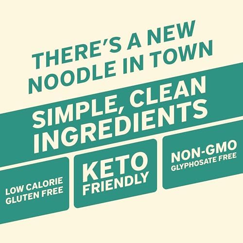It’s Skinny Pappardelle Pasta – Low Carb Pasta, Gluten Free, Keto & Vegan-Friendly, Shirataki Konjac, Sugar-Free, High in Fiber, Only 4.5 Calories Per Serving, Ready in 2 Minutes (6 Packs)