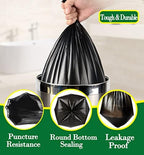 2.5 Gallon 120 pcs Small Black Trash Bags, Strong 2.5 Gallon 2.6 Gallon Garbage Bags, Bathroom Trash Can Bin Liners,Mini Bags Waste Basket Liner,Fit 6-10 Liter, 2-2.5 Gal-Black-120