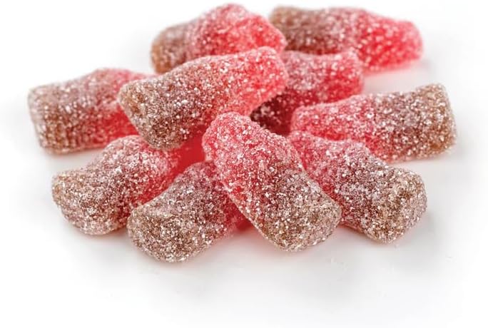 SweetGourmet Fizzy Cherry Cola Bottles Gummy Candy, Bite Size | 1 Pound