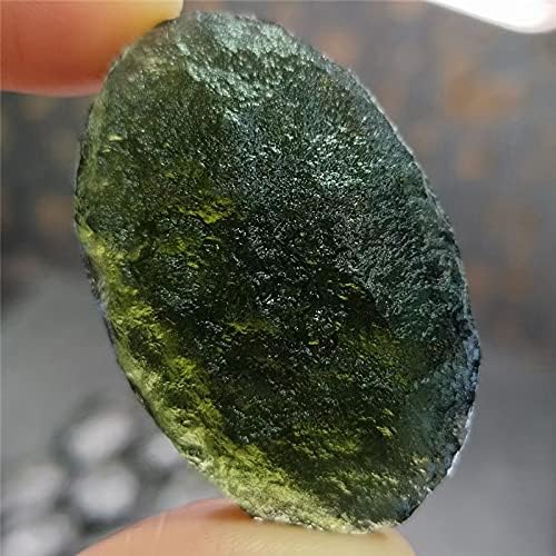6-26g Moldavite Natural Czech Meteorite Impact Glass Rough Stone Crystal Energy Stone 1pc, 11223S1BOTTON (Size : 10-12 g)