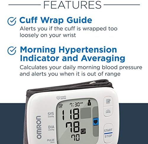 OMRON Gold Wireless Wrist Blood Pressure Monitor for Home Use - #1 Doctor & Pharmacist Recommended Brand - Clinically Validated - Connect App