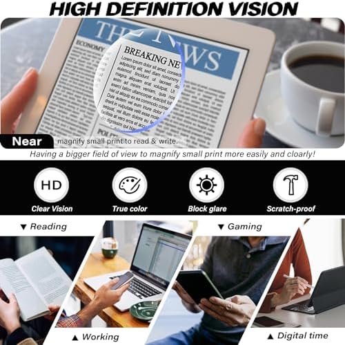 Oversized Reading Glasses for Women Men Large Square Frame Readers Trendy Eyeglasses with Spring Hinges