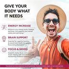 USDA Organic Vitamin B12 Sublingual Drops - 5000 mcg Liquid Vegan Methylcobalamin for Women & Men - Energy Boost, Focus & Mood, Brain Health Support - Maximize Absorption - 2 Month Supply, 2 fl oz