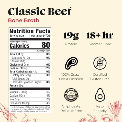 Beef Bone Broth Soup by Kettle and Fire, 1 Pack