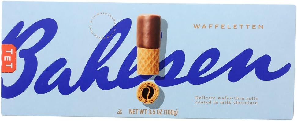 Bahlsen Waffeletten Milk Chocolate Wafer Rolls Milk Chocolate -- 3.5 oz(Pack of 6)