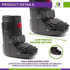 MARS WELLNESS Premium Short Air Cam Walker Boot - Small - Fracture, Sprained Ankle/Foot Stabilizer - Broken Toe Walking Boots for Men or Women