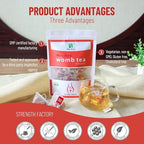 Wins Town Womb Tea, Herbal Tea for Women's Health, Support Uterus Clean and Detox, 10 Tea Bags