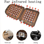 ICEMOB Far Infrared Jade Amethyst Heat Mat,Natural Jade Infrared Pad,Automatic Thermostat Massage Mats Full Body,Temperatura Ajustable,50X50cm/50X70cm
