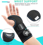 HiRui Wrist Brace for Carpal Tunnel Arthritis, Wrist Support with Splints Compression Hand Support for Tendonitis Sprain, Fits Day&Night Sleep Support, Adjustable (Medium, Right Hand (Pack of 1))