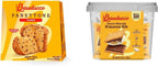 Bauducco Holiday Dessert Bundle: Classic Panettone (24.0 oz) + S'mores Kit (16.94 oz) - Traditional Italian Cake & Choco Biscuit Marshmallow Snack Pack - No Preservatives.