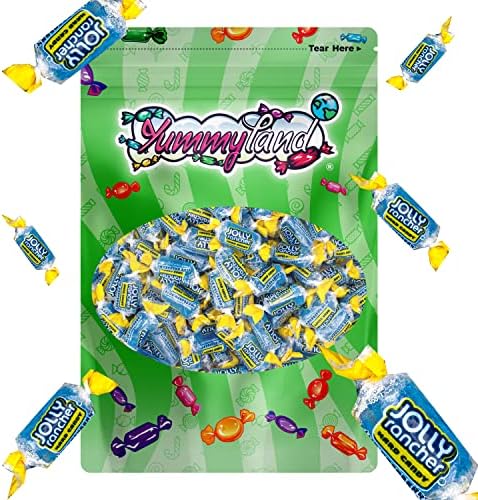 Jolly Rancer Blue Raspberry Hard Candy, Individually Wrapped, Bulk Candy Bag - 1 Pound (16 oz)