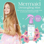 Glimmer Wish Mermaid Hair Detangler Spray – Leave-In Conditioner for Kids & Women, Tangle-Free Hair Care, Detangling Spray, 5 fl oz