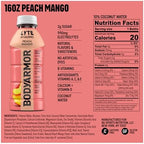 BODYARMOR LYTE Sports Drink Low-Calorie Sports Beverage, Peach Mango, Coconut Water Hydration, Natural Flavors With Vitamins, Potassium-Packed Electrolytes, Perfect For Athletes, 16 Fl Oz (Pack of 12)