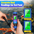 Smart Dissolved Oxygen Tester for Aquarium Digital Dissolved Oxygen Meter with Portable DO Probe Large Test Range 0.0-20mg/L Dissolved Oxygen Test Kit for Water Hydroponics, Ponds, Aquaculture