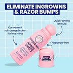 Megababe Après Shave (3.0 fl oz) | Post-Shave & Waxing | Ingrown Hair & Razor Bump Roll-On Treatment for Women | Bikini, Armpits & Legs