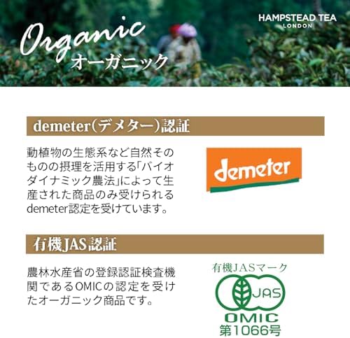 HAMPSTEAD TEA Earl Grey Tea Sachets 20 Bag, 0.02 Pound