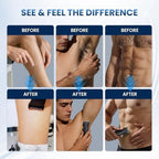 Body Hair Trimmer for Men 3-in-1 Groin, Pubic & Ball Trimmer with Skin Safe No-Nick Blades, IPX6 Waterproof Wet/Dry Electric Shaver for Chest, Underarms, Legs, USB-C Rechargeable Grooming Kit