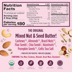NuttZo Organic Power Fuel 7 Nuts and Seeds Butter, Smooth, Paleo and Keto Friendly, Peanut and Gluten Free, Vegan, Kosher, No Added Sugar or Oil, 12 oz Jar