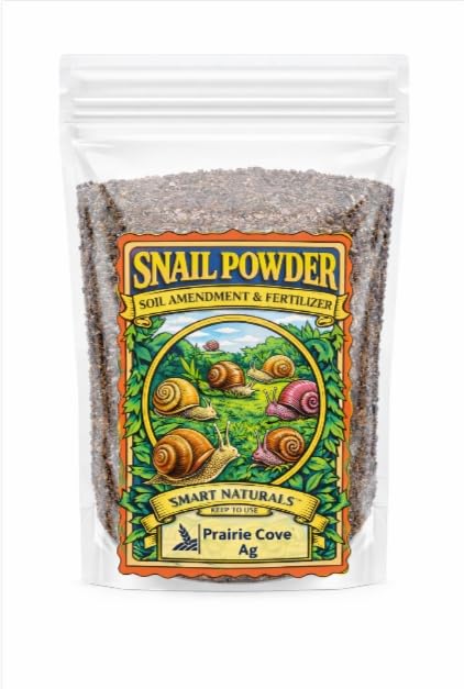 1 lb Snail Powder Organic Fertilizer & Soil Amendment – Natural Calcium & Trace Minerals for Gardens, Flowers, Vegetables, Orchards & Crops – Improves Soil Health, Root Growth & Plant Strength