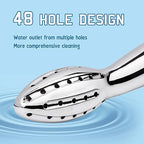 Shower Douche Shower Enema Shower Cleaner Enema Douche System, Handheld Water Shower Nozzle Anal Rinse Vaginal Cleaning Kit for Men Women, Silver (Aluminum)