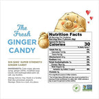 GIN GINS Super Strength – Natural Ginger Candy by The Ginger People – Individually Wrapped Healthy Candy – Super Strength Flavor – Large 1 lb Bag (16oz) – Pack of 1