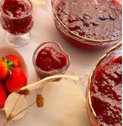Strawberry Jam Sachets Pack of 50 – Sweet Single-Serve Portions for Breakfast, Toast, Bagels, Oatmeal & Snacks – Bulk Portion Control Jam Cups for Restaurants, Cafes, Hotels, Catering & On-the-Go Use