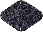 5 Pieces Charcoal Bamboo Mama Cloth/Menstrual Pads/Reusable Sanitary Pads (Black lace, Heavy (12 inch))