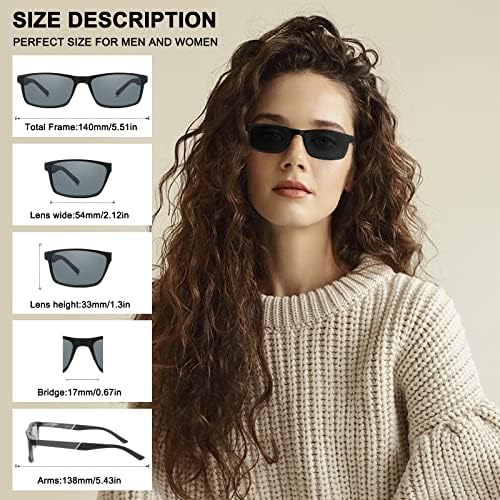 DONGDI Blue Light Blocking Reading Glasses 4 Pack Computer Readers for Women Men,Anti Glare UV Ray Filter Eyeglasses… (4 PACK SUNGLASSES, 2.50)