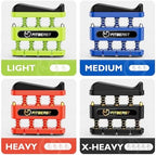 FitBeast Finger Strengthener, Finger Exerciser, Hand Exerciser for Improve Dexterity and Strength in Fingers, Hands, Forearms–Grip Strength Trainer for Musicians, Climbers