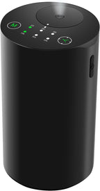 Waterless Essential Oil Diffuser, 7 Colors LED Light, Battery Powered Mini Scent Air Machine, Aromatherapy Mist Diffuser for Home Room Car Office，Black Aluminum Alloy (Black)