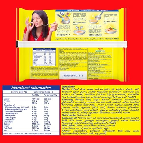Curry Flavor Instant Noodles (Pack of 5) — Mi Sedaap Instant Ramen