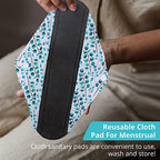 7pcs Set 1 pc Mini Wet Bag +6pcs Absorbent Reusable Sanitary Pads/Washable Cloth Menstrual Pads(Autumn,L)…